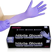 Kimberly Clark Safety 55082 Nitrile Gloves, Powder Free, Medium